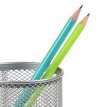 Porta-Lapices-Neon-Plateado