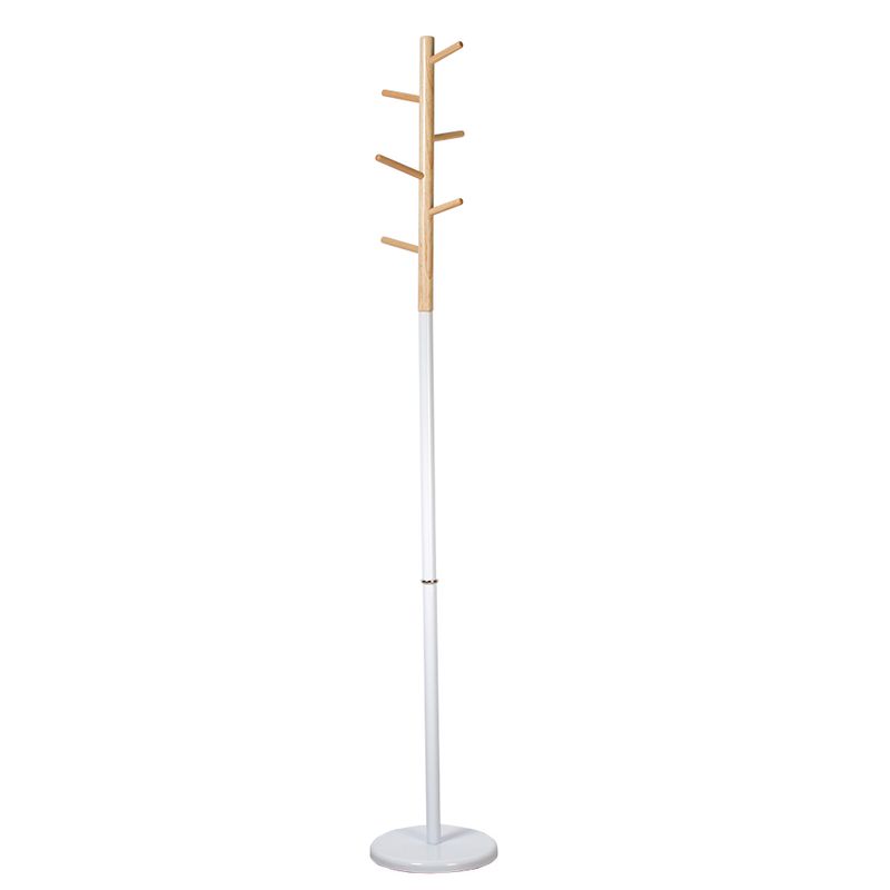 Perchero-Pie-Mix-285-285-180Cm-Acero-Madera-Blanco--------