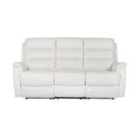 Sofa-3-Puestos-Reclinable-Electrica-Basilea-Cuero-Pvc-Blanco