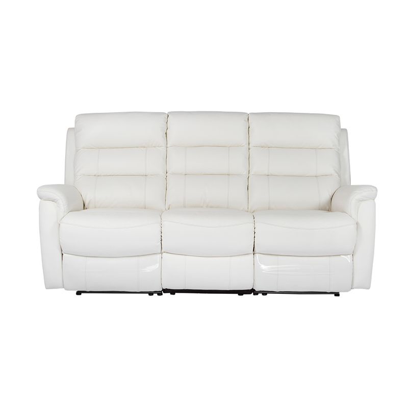 Sofa-3-Puestos-Reclinable-Electrica-Basilea-Cuero-Pvc-Blanco