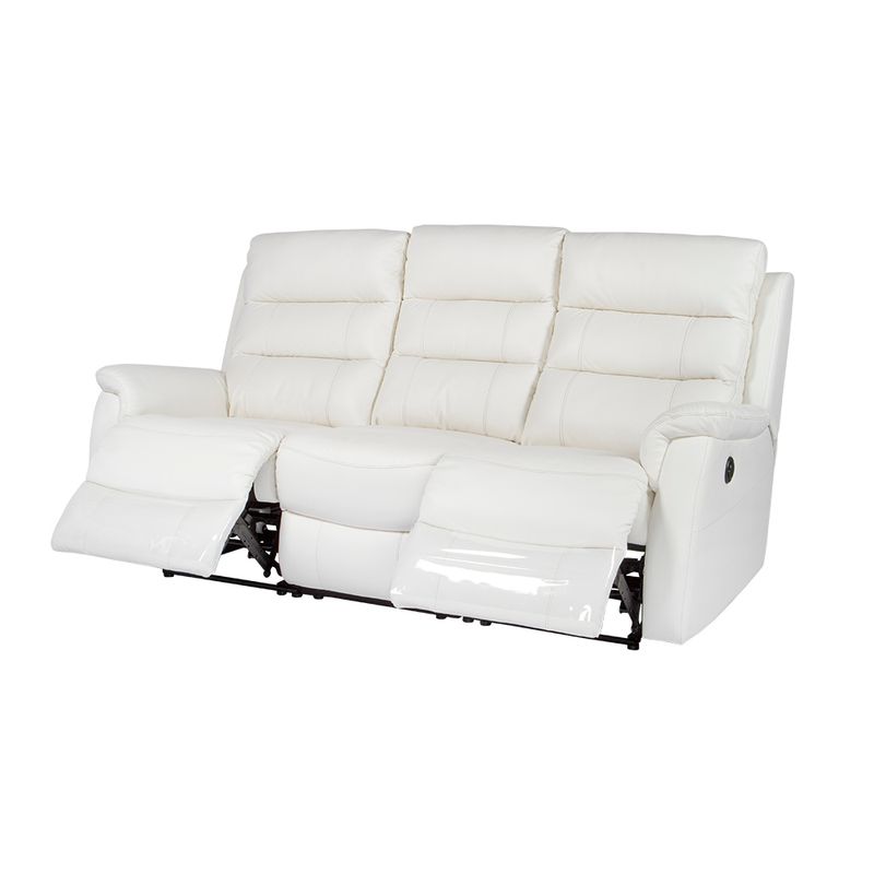 Sofa-3-Puestos-Reclinable-Electrica-Basilea-Cuero-Pvc-Blanco