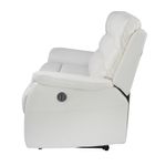 Sofa-3-Puestos-Reclinable-Electrica-Basilea-Cuero-Pvc-Blanco