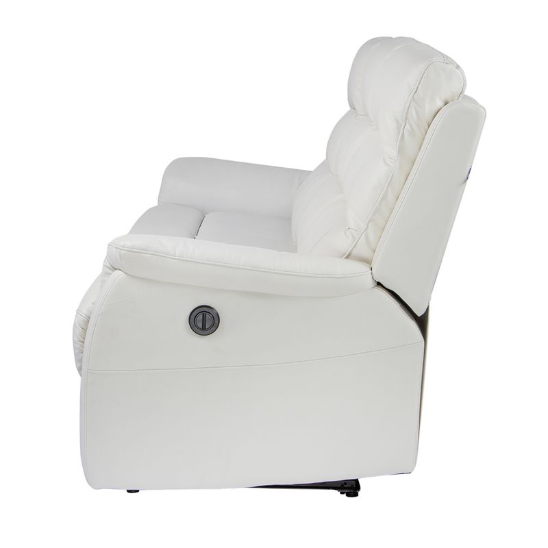 Sofa-3-Puestos-Reclinable-Electrica-Basilea-Cuero-Pvc-Blanco