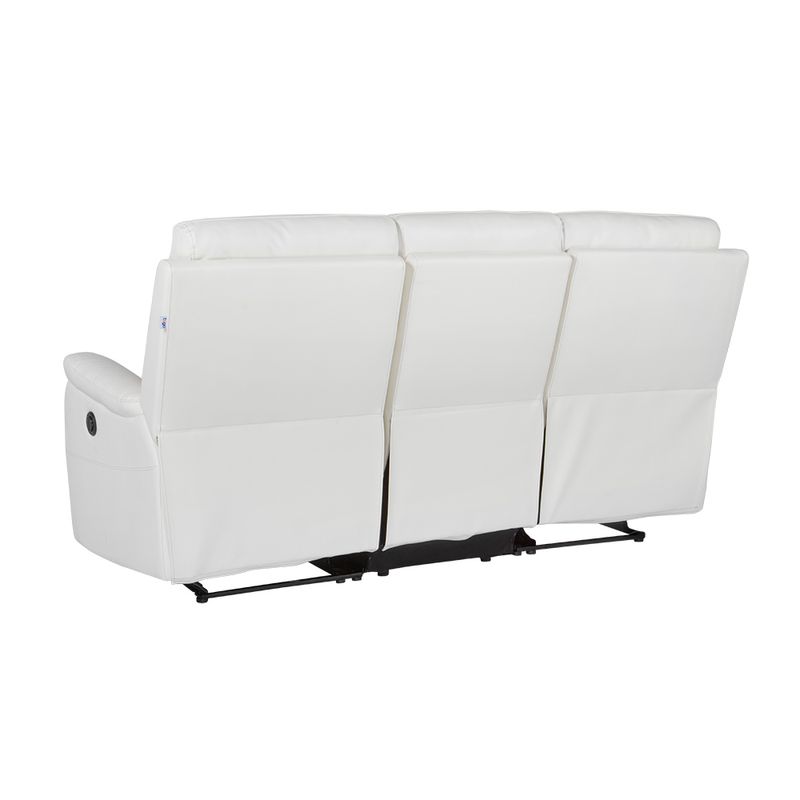Sofa-3-Puestos-Reclinable-Electrica-Basilea-Cuero-Pvc-Blanco