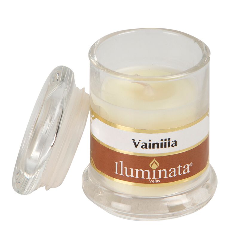 Vela-Vaso-Vidrio-Peq-46Gr-Vainilla--------------------------
