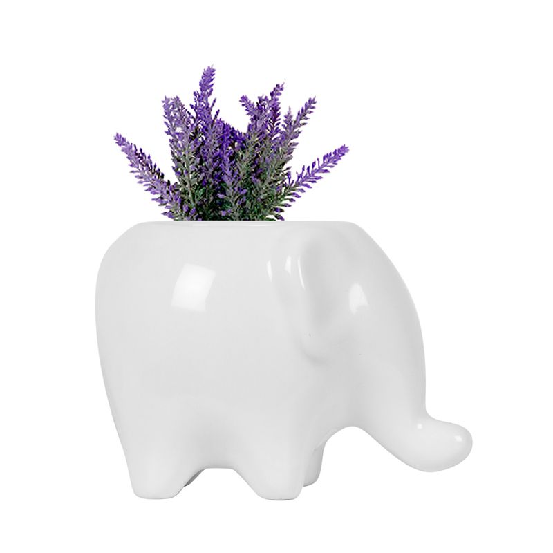 Matera-Elefante-12-9-11Cm-Ceramica-Blanca-------------------