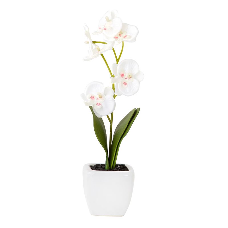 Planta-Artificial-Orquidea-Surt-18Cm-Plastico-Blanco-Varios-