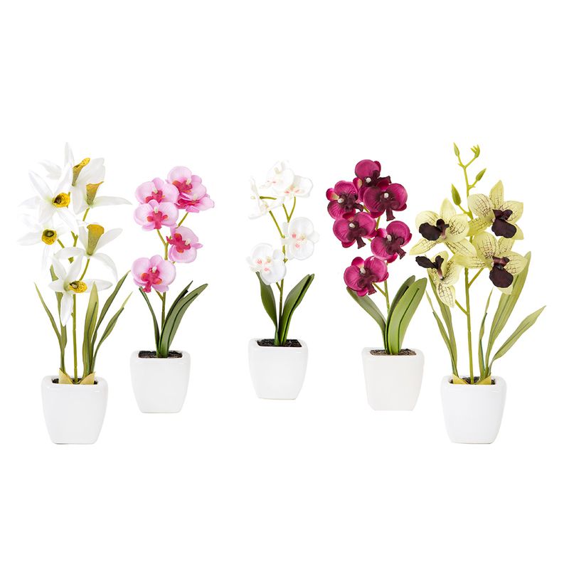 Planta-Artificial-Orquidea-Surt-18Cm-Plastico-Blanco-Varios-