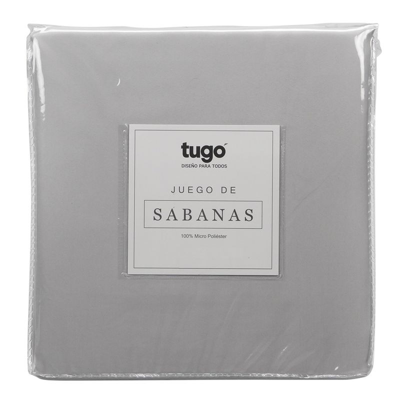 Juego-De-Sabanas-Twin-100Gr-100--Microfibra-Gris
