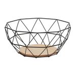 Frutero--Milano-25-12Cm--Metal--Mdf-Negro-------------------