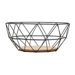 Frutero--Milano-25-12Cm--Metal--Mdf-Negro-------------------