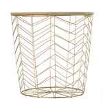 Canasta-C-Tapa-Espina-39-39-38.5Cm-Metal--Madera-Dorado-----