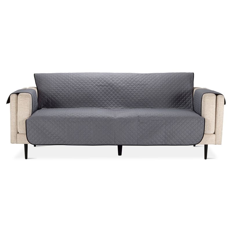 Protector-De-Sofa-3-Puestos-180Cm-180Cm-Poliester-Gris-Negro