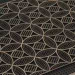 Tapete-Entrada-Mandala-45-75Cm-Plastico-Negro---------------