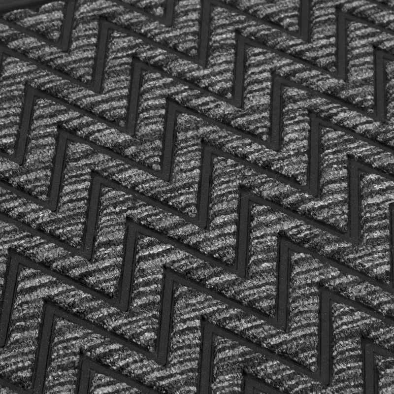 Tapete-Entrada-Porto-45-75Cm-Plastico-Gris-Negro------------