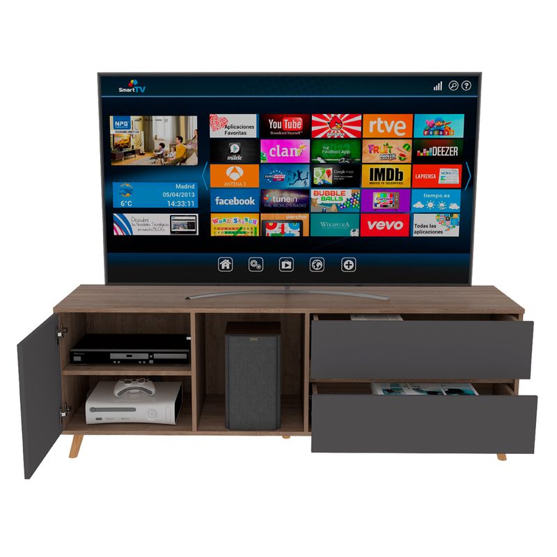 Carro-Tv-Salem-58.4-158.4-38Cm-Lam-Miel-Plomo
