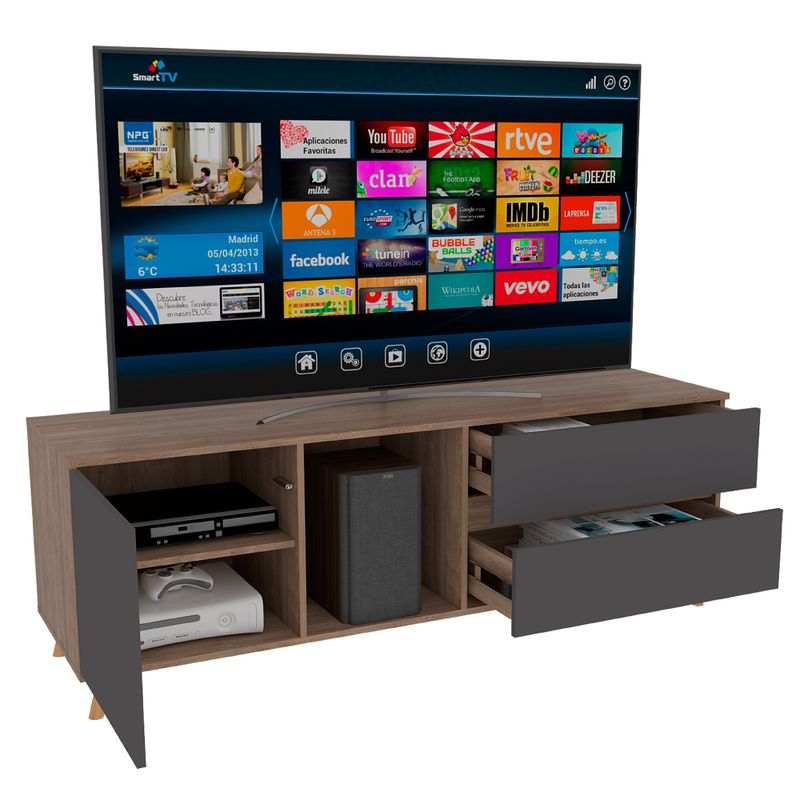 Carro-Tv-Salem-58.4-158.4-38Cm-Lam-Miel-Plomo