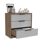 Comoda-Kaia-3-Caj-68.7-70-41.3Cm-Lam-Miel-Blanco