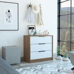 Comoda-Kaia-3-Caj-68.7-70-41.3Cm-Lam-Miel-Blanco