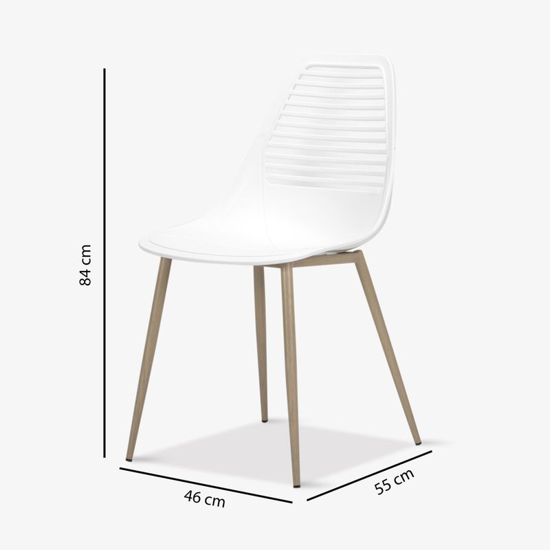 Silla-Auxiliar-Milan-Blanco