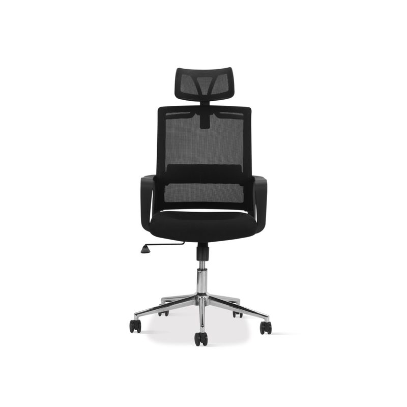 Silla-Giratoria-Bilbao-Negra-Base-Cromo---------------------