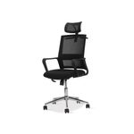 Silla-Giratoria-Bilbao-Negra-Base-Cromo---------------------