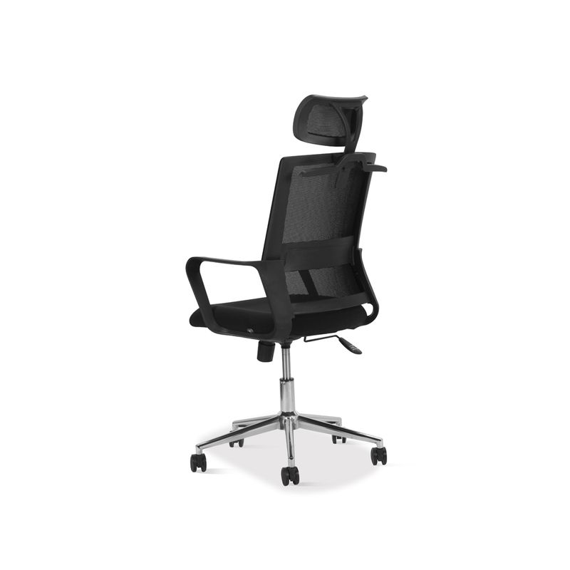 Silla-Giratoria-Bilbao-Negra-Base-Cromo---------------------