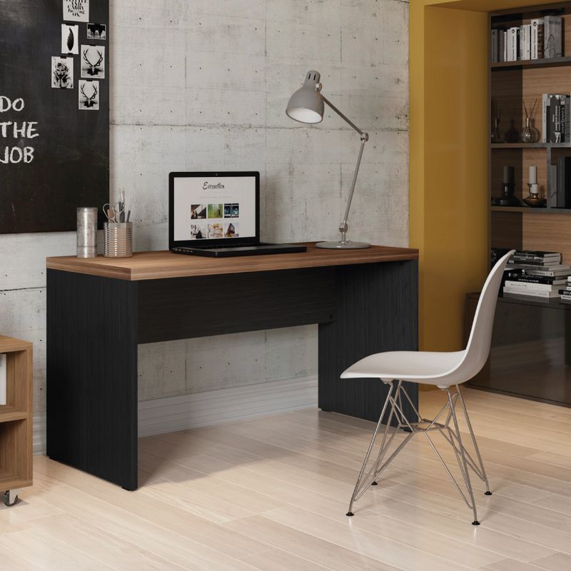 Escritorio-Studio-Sencillo-136-75-60Cm-Lam-Nogal-Argan-Negro