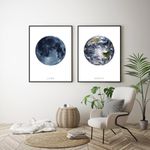 Set-2-Cuadros-Luna-Y-Tierra-Blan-Negro