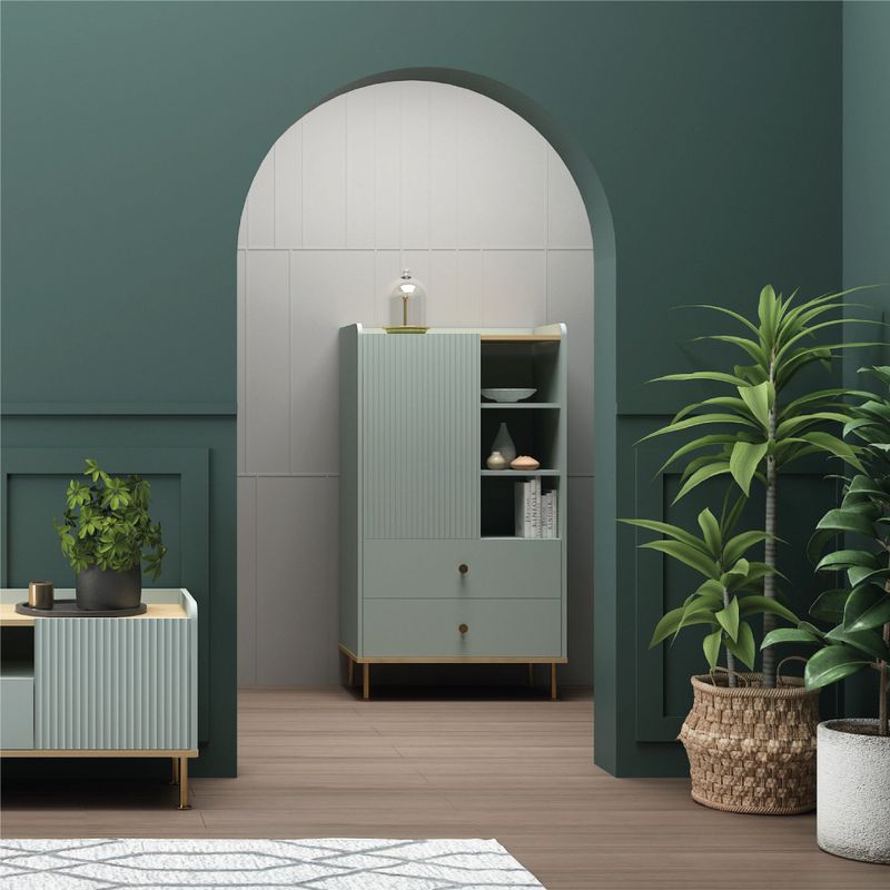 Biblioteca-Olive-Menta