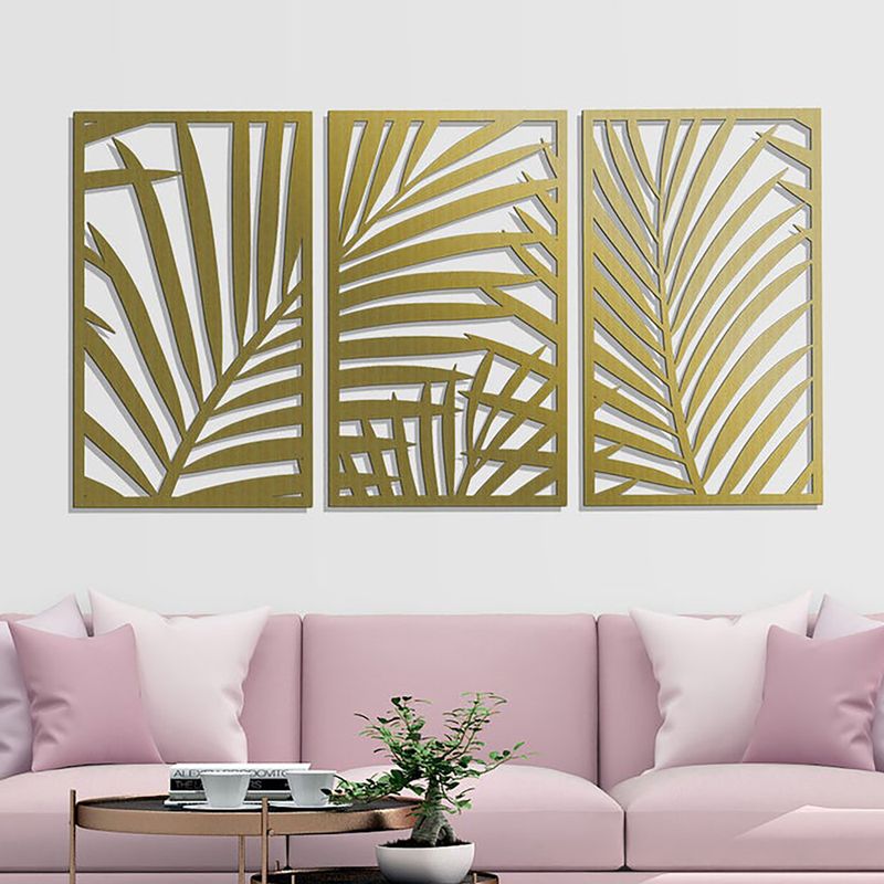 Set-3-Cuadros-Palm-Tree-60-36Cm-Dorado