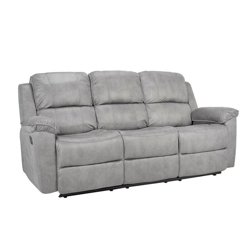 Sofa-3P-Reclinable-Nantes-Gris