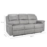 Sofa-3P-Reclinable-Nantes-Gris