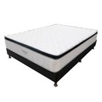 Combo-Colchon-One-Pillow-Extra-Doble-190-160-28Cm-Base-Cama-Gris-Blanco