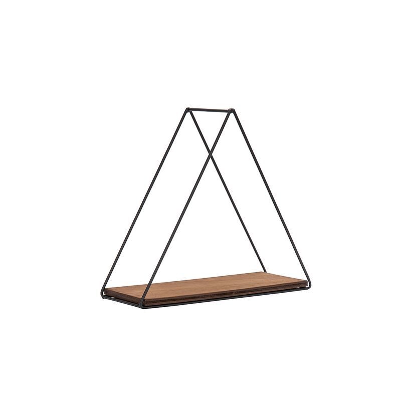 Repisa-Triangulo-Wire-Negro-Nogal