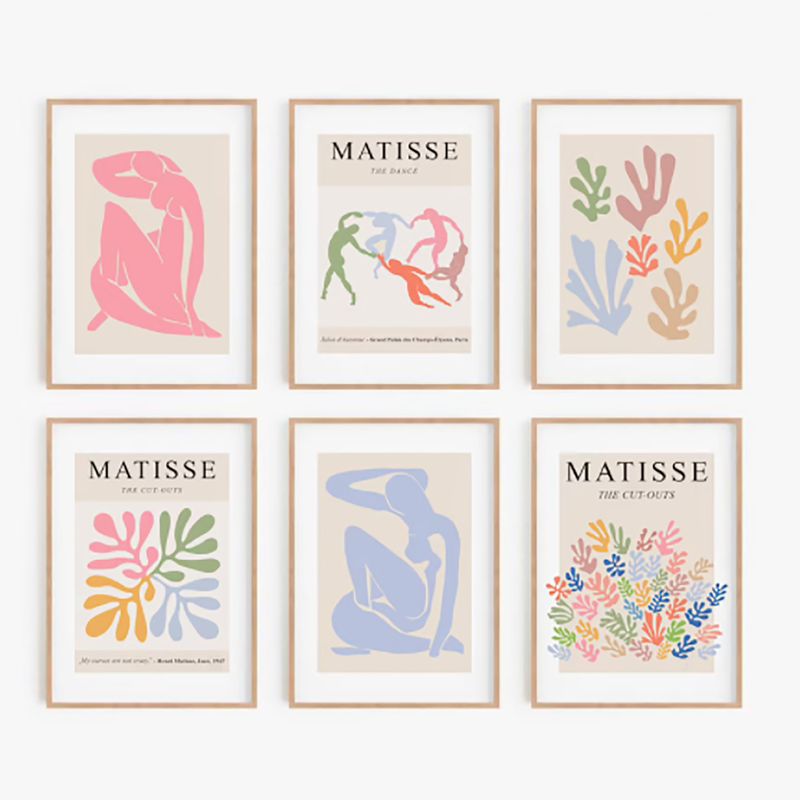 Set-6-Cuadros-Matisse-40-30-2Cm-Colores-Varios