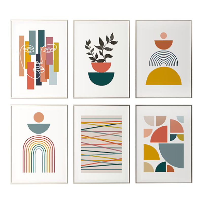 Set-6-Cuadros-Mix-Geometric-40-30-2Cm-Colores-Varios