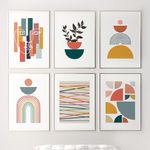 Set-6-Cuadros-Mix-Geometric-40-30-2Cm-Colores-Varios