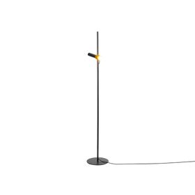 Lámpara De Piso Metal Slim Negro/Dorado