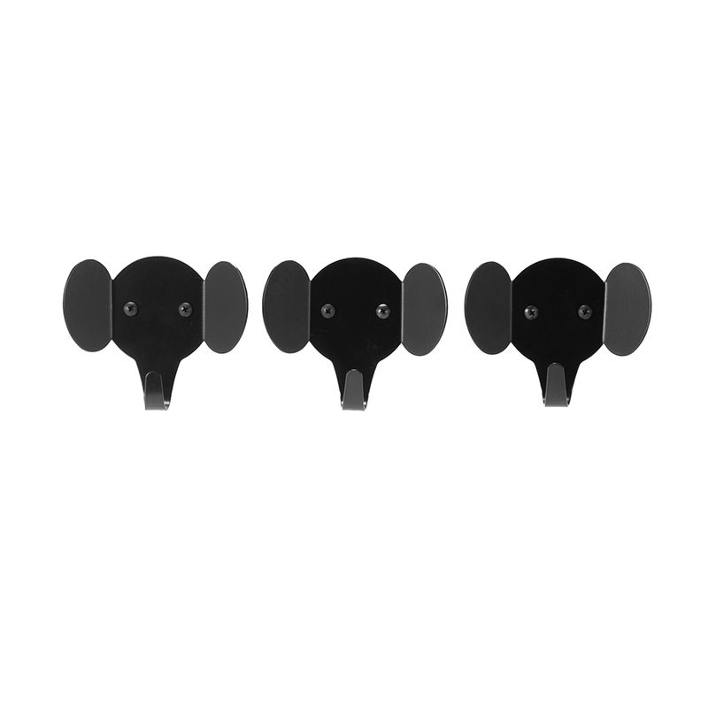 Set-3-Perchero-De-Pared-Elefante-Negro