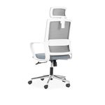 Silla-Giratoria-Milan-Gris-Blanco-Cromo