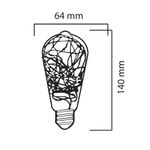 Bombillo-E27-Led-Cadena-De-Luces-Cobre