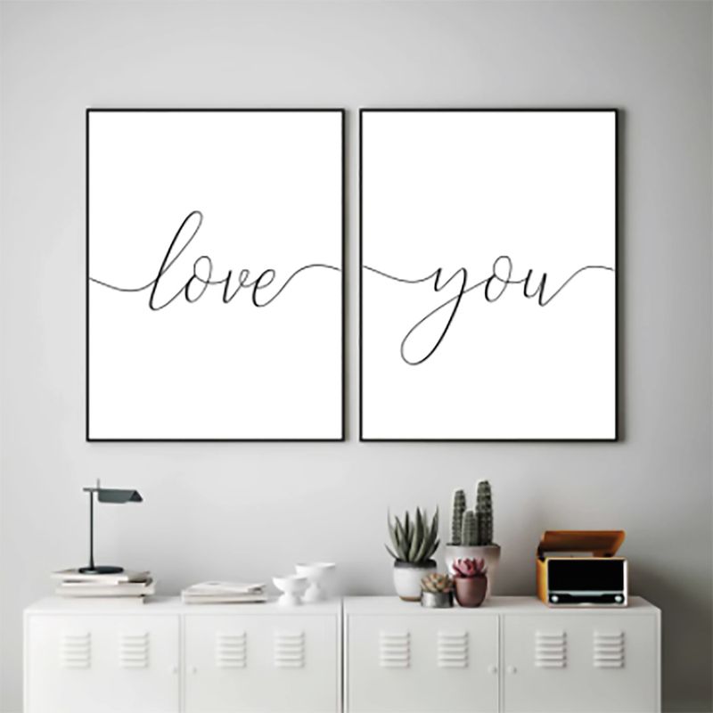 Set-2-Cuadros-Love-Negro-Blanco