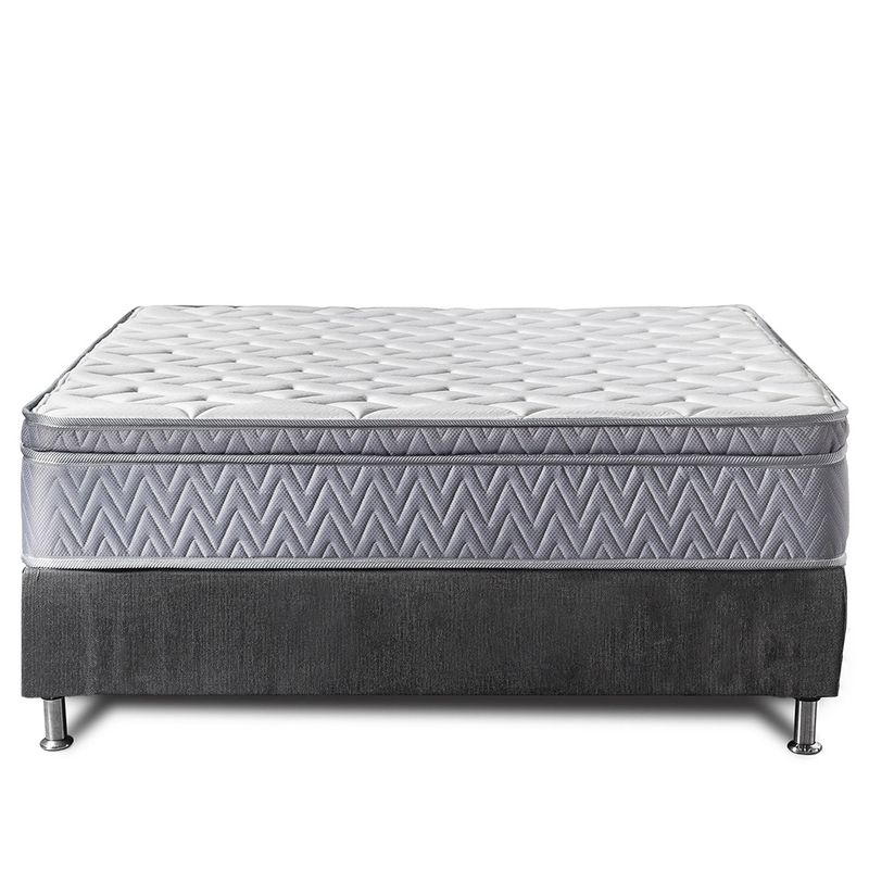 Combo-Base-Cama-Cabecero-Colchon-Extradoble-Venus-Azul-Indigo-Pata-Natural-In