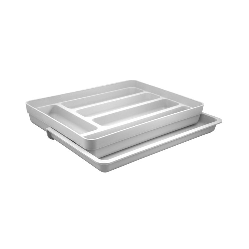 Organizador-Cubiertos-Logic-Extensible-Blanco