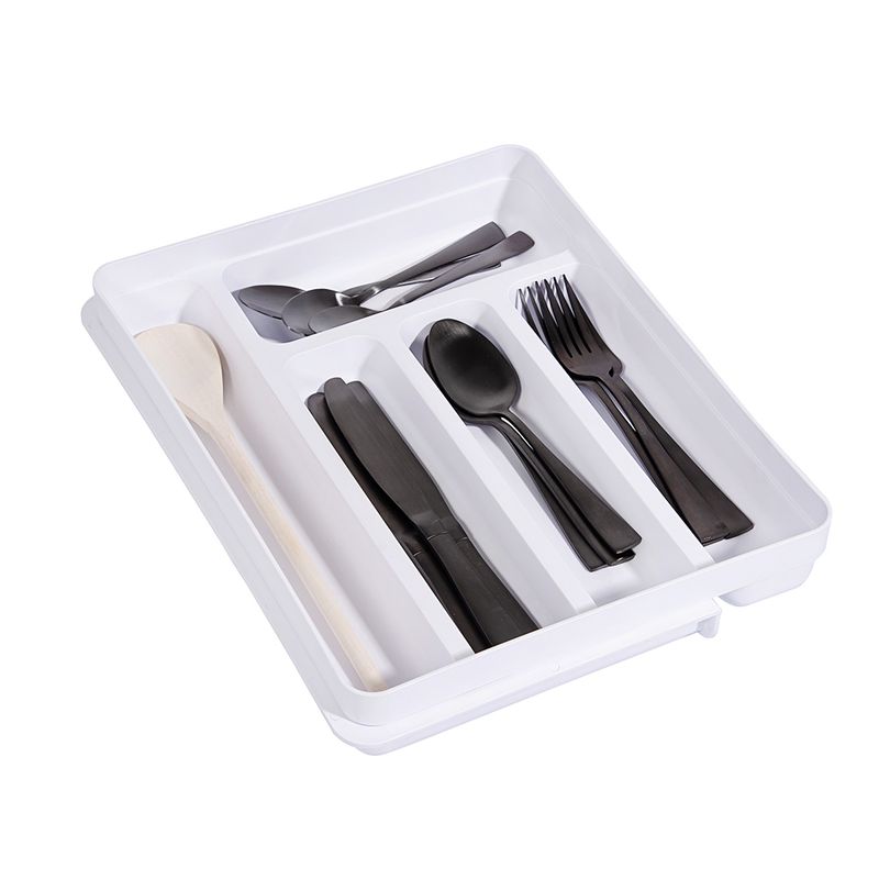 Organizador-Cubiertos-Logic-Extensible-Blanco