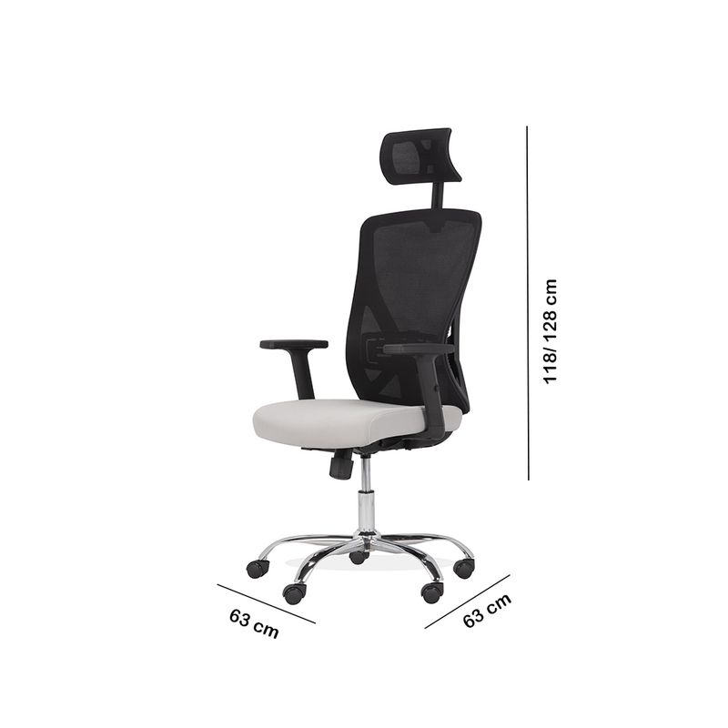 Silla-Giratoria-Juano-Gris-Negra