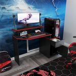 Escritorio-Gamer-Mdina-Wengue-Rojo