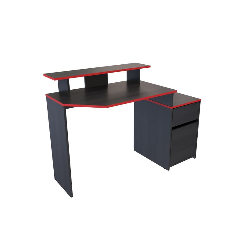 Escritorio-Gamer-Mdina-Wengue-Rojo