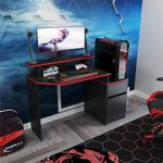 Escritorio-Gamer-Mdina-Wengue-Rojo